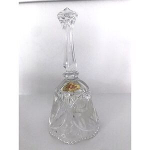 Vintage ArtMark Unicorn Horse Lable Bell 24%‎ Lead Crystal W. Germany